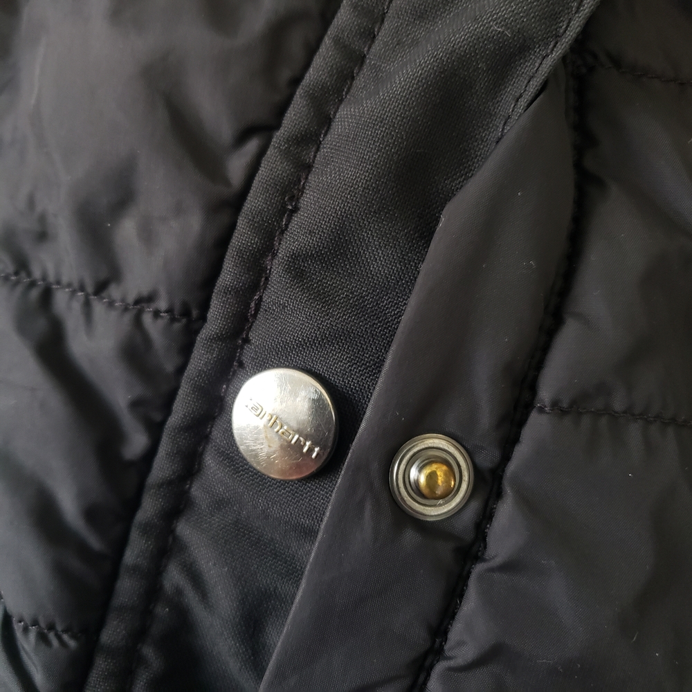 Carhartt Jacket Womens Amoret Black Puffer Coat Quilted #45 - Picture 7 of 12